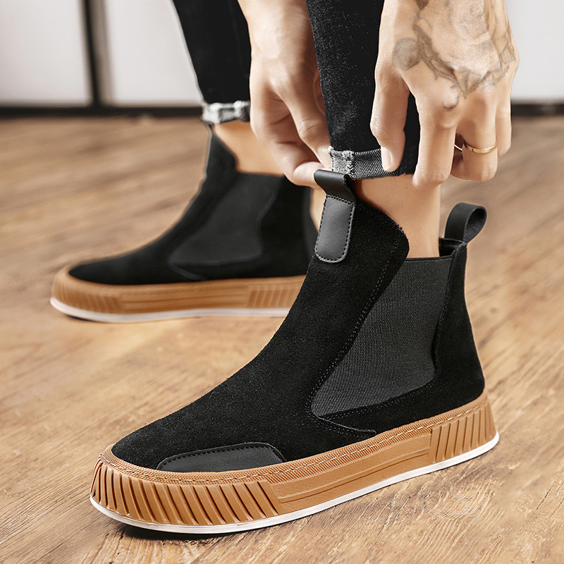 Thick Bottom Work Shoes Youth Booties foto 3