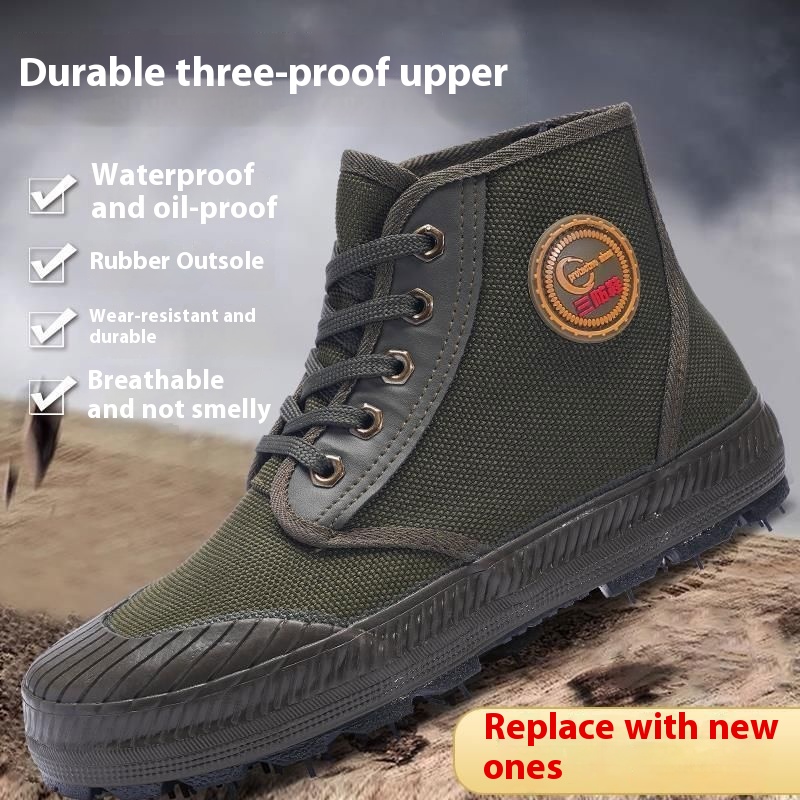 Yellow Glue Outdoor Mountaineering Three-proof Camouflage Shoes foto 3