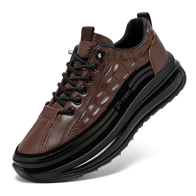 New Springautumn Mens Casual Shoes With Thick Soles foto 3