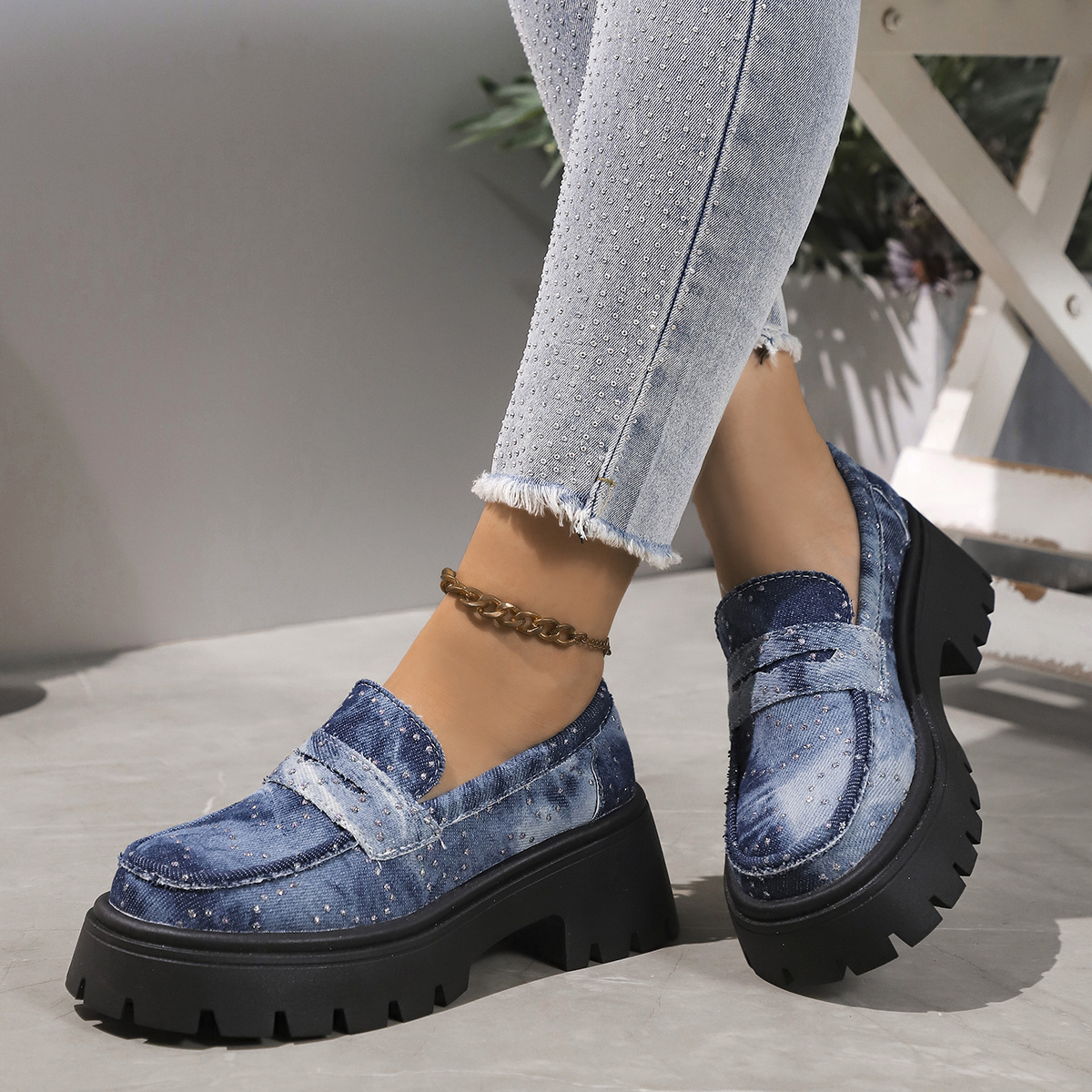 Low-top Casual Comfortable Slip-on Lofter Loafers foto 3