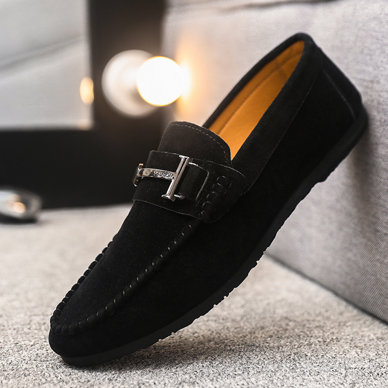 Men's Handmade Soft Sole Casual Low-Cut Round-Toe Slip-On Loafers foto 3