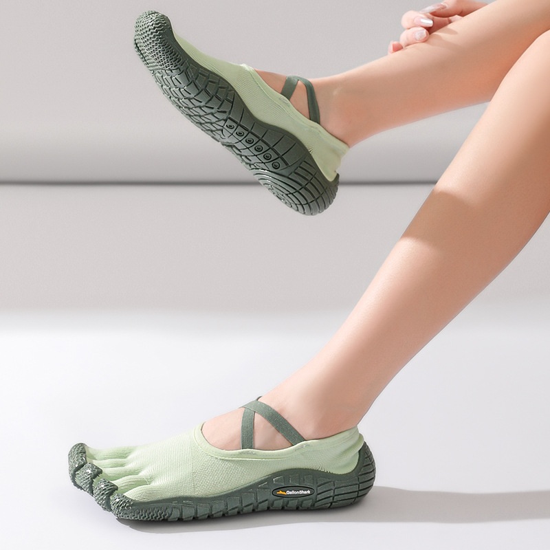 Refreshing Breathable Indoor Fitness Silent Anti-slip Yoga Pilates Skipping Rope Exercise Shoes foto 5