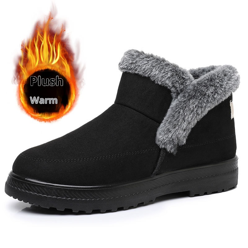 Women's Large Size Cotton Boots Plus Velvet Thickened Outdoor Leisure foto 4