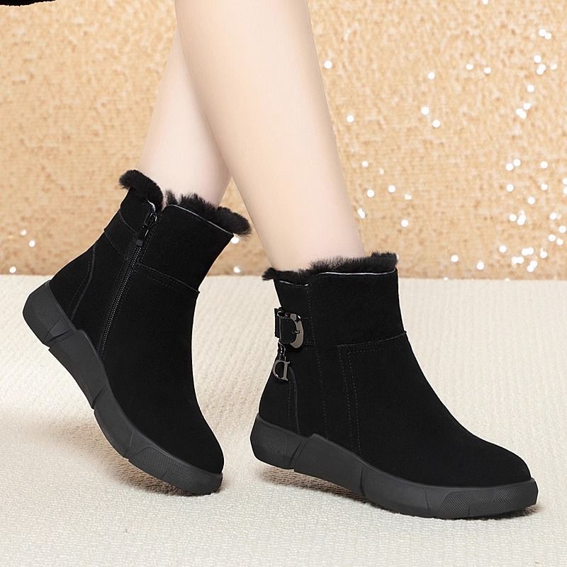 Large Size Snow Boots New Fur Integrated Comfortable Thickened Warm foto 2