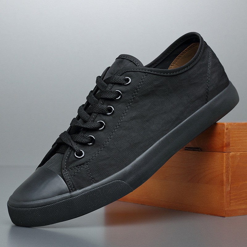 Men's Breathable Casual Fashion Lace-up Canvas Shoes foto 2
