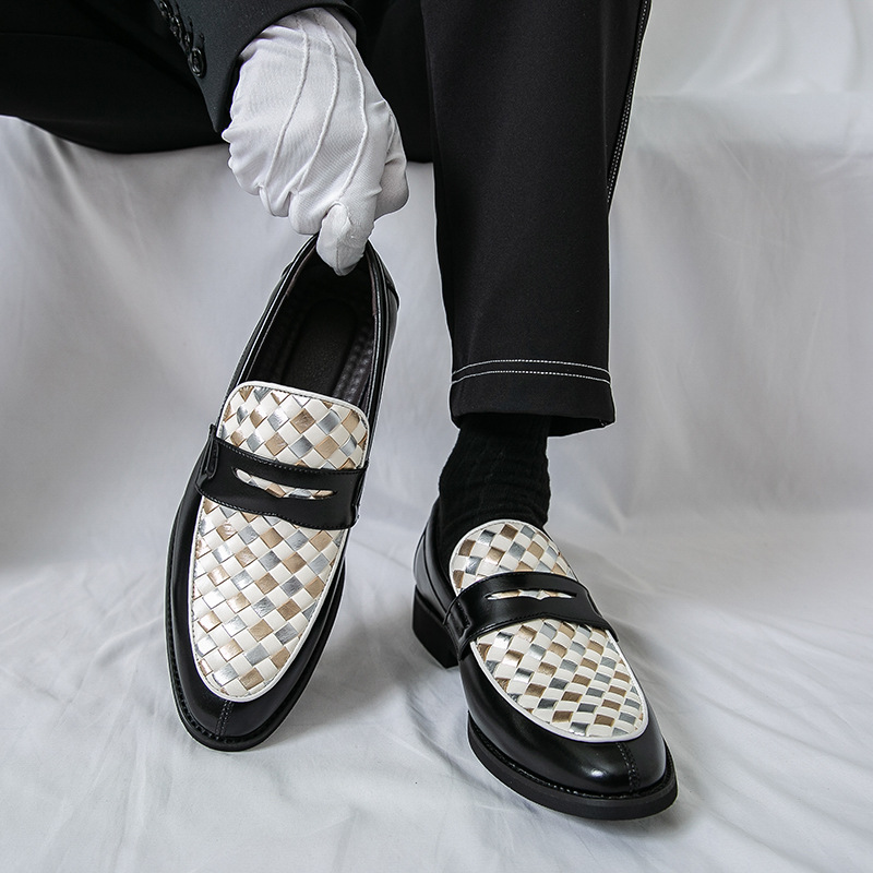 Mens Casual Pointed-toe Leather Shoes foto 5