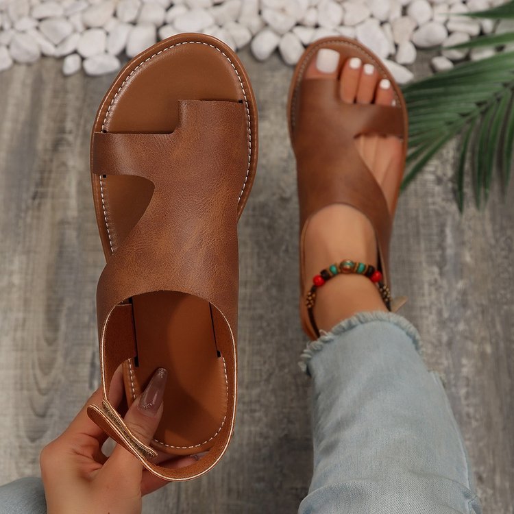 Plus-size Velcro Summer Flip-flops With A Flat Sole For Southeast Asia foto 3