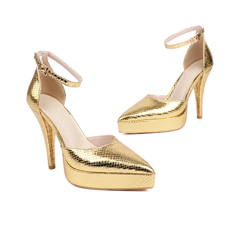 Women's Fashion Plaid Pointed-Toe High-Heel Sandals foto 5