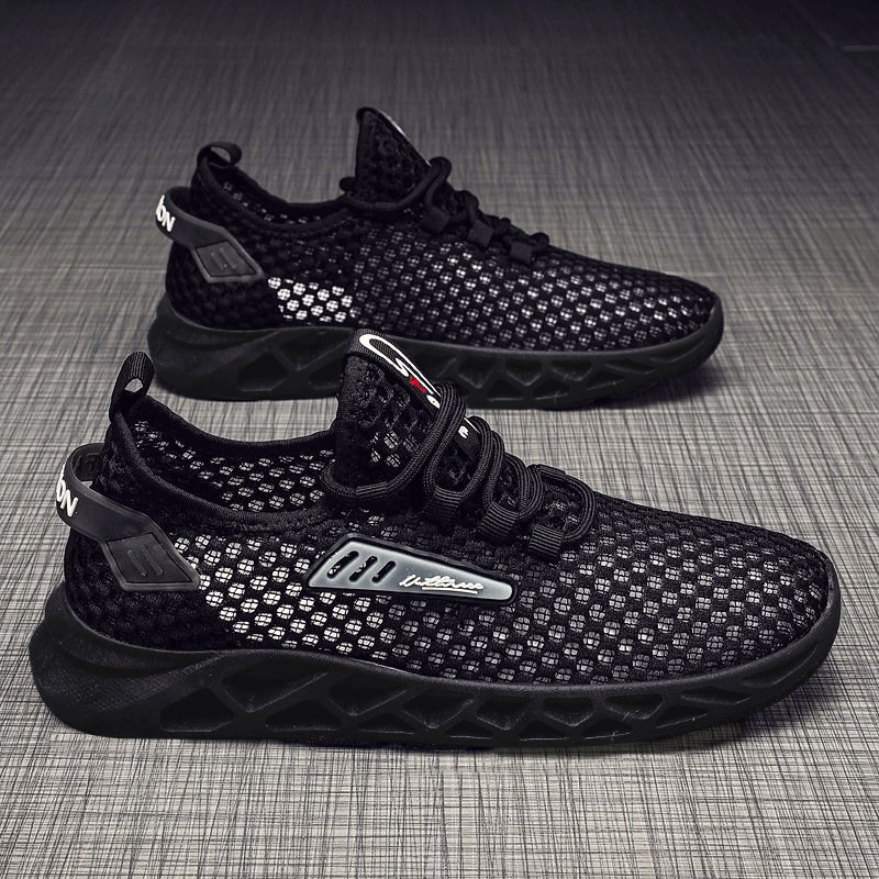 Summer Mesh Breathable Hollow Casual Sports Shoes Men foto 2