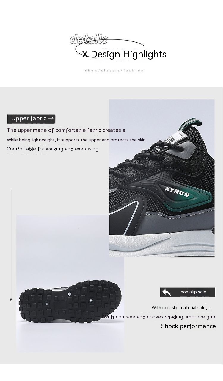 Men's Casual Mesh Sneaker Thin Breathable Running Shoes foto 5
