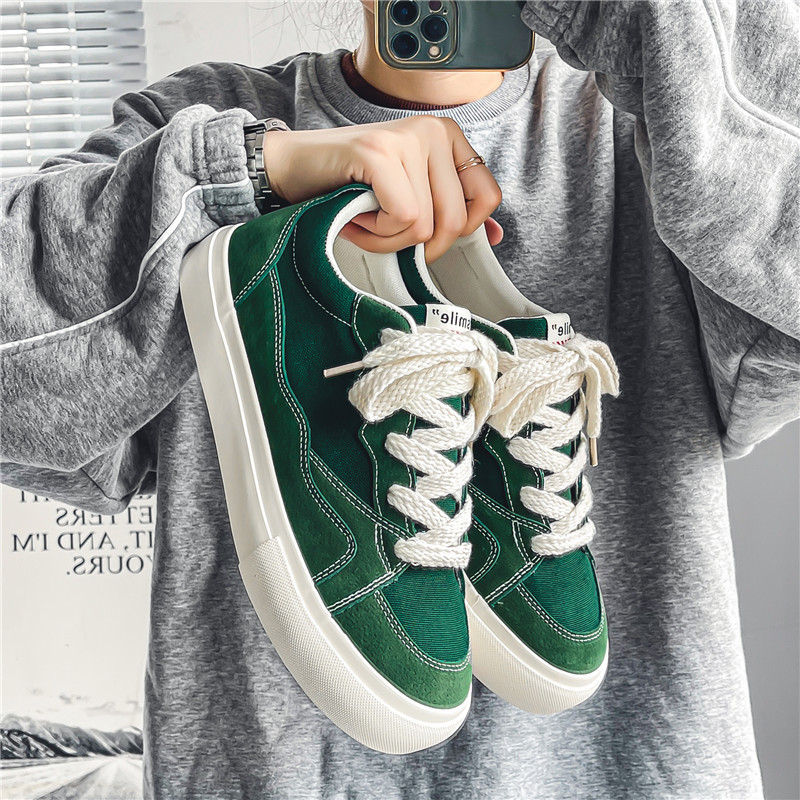 Men's Canvas Shoes Breathable Versatile Casual Sneakers Student Cloth Shoes foto 2