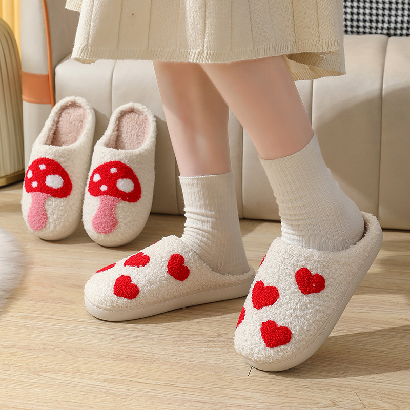 Cotton Slippers Women's Indoor Home Plush Warm Slippers foto 5
