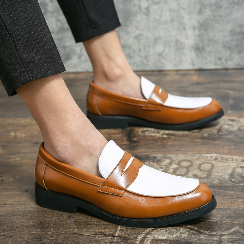 Summer New Men's Low-top Office Formal Leather Shoes foto 2