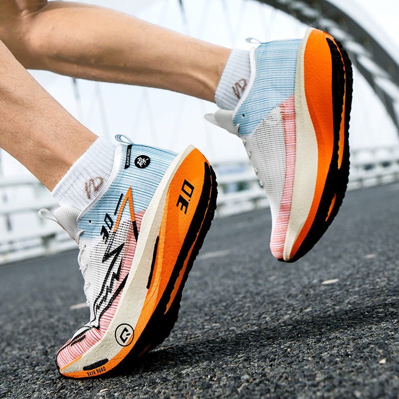 Carbon-Plate Popcorn Couples Sneakers Professional Marathon foto 4