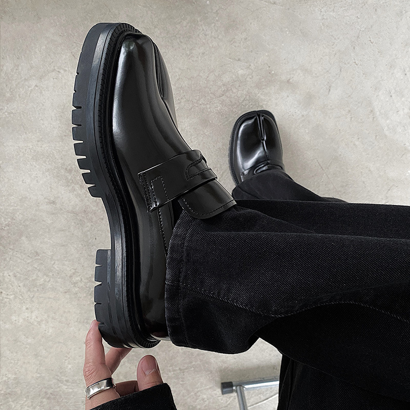 Niche High-end Fashion All-matching Platform Casual Leather Shoes foto 5