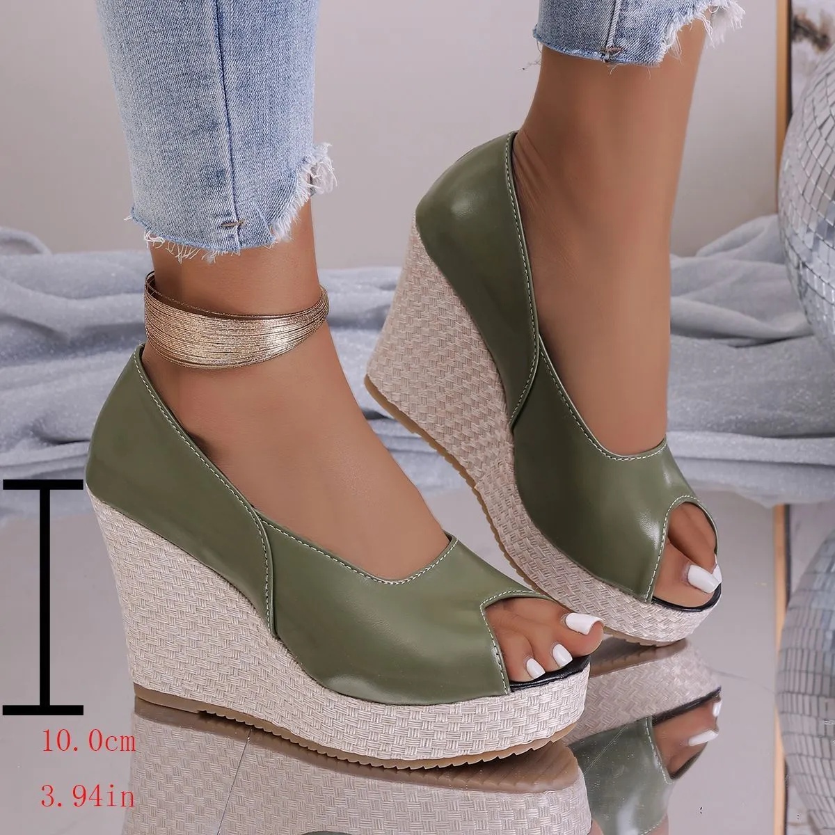 Platform High-heeled Peep-toe Sandals foto 5