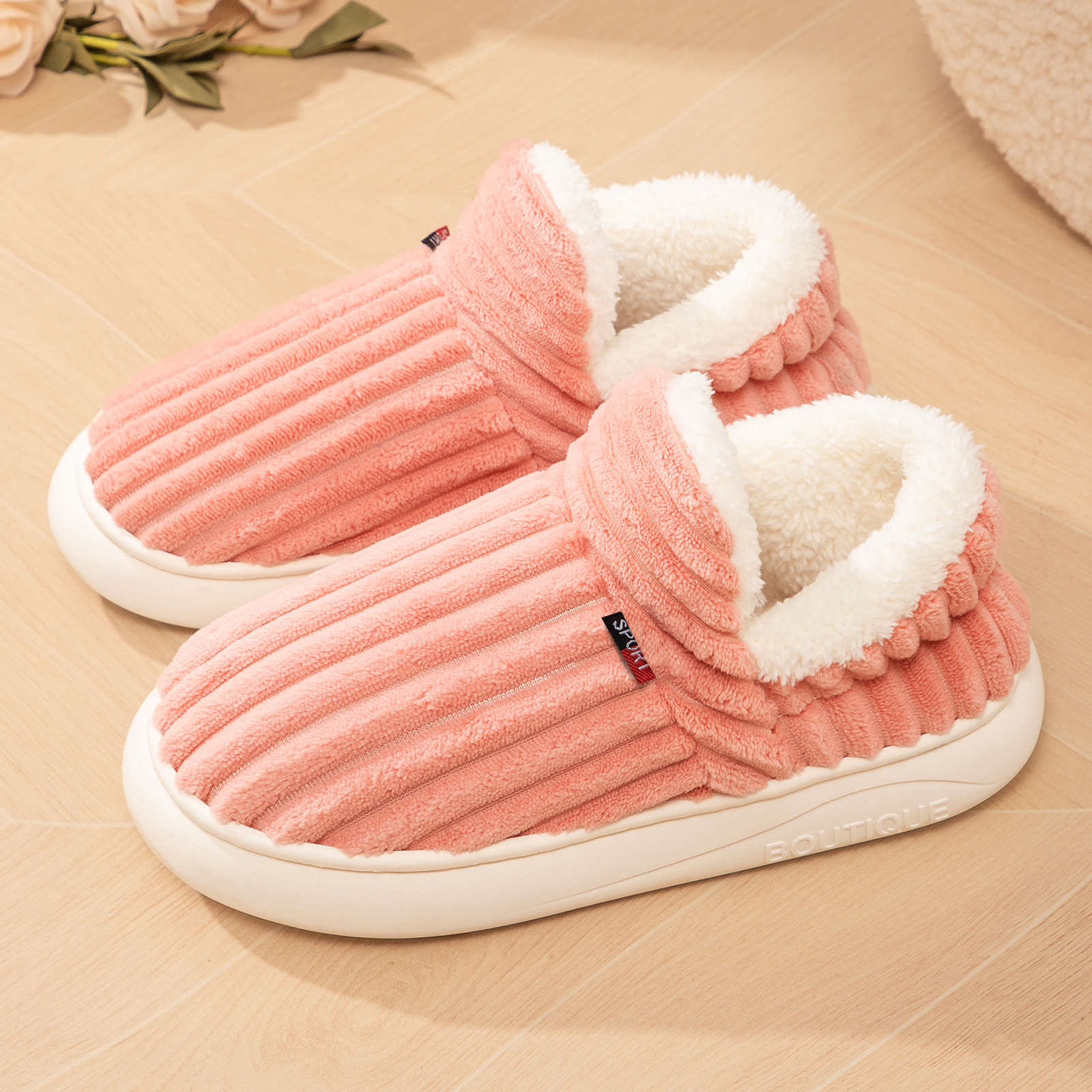 Cotton Shoes Winter Women's Home Slippers Cotton foto 2