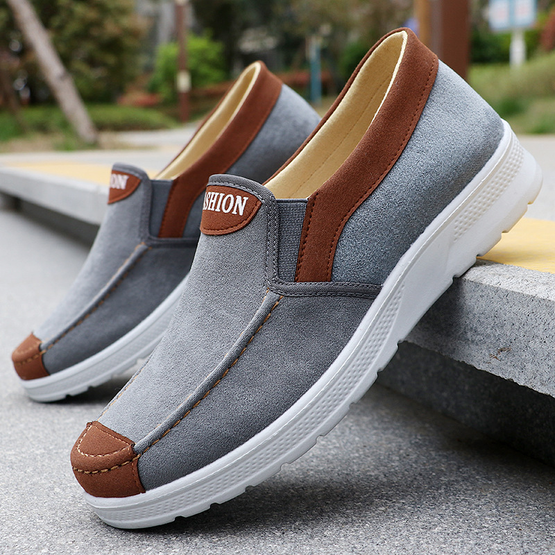 Mens Breathable Slip-on Casual Cloth Shoes foto 4