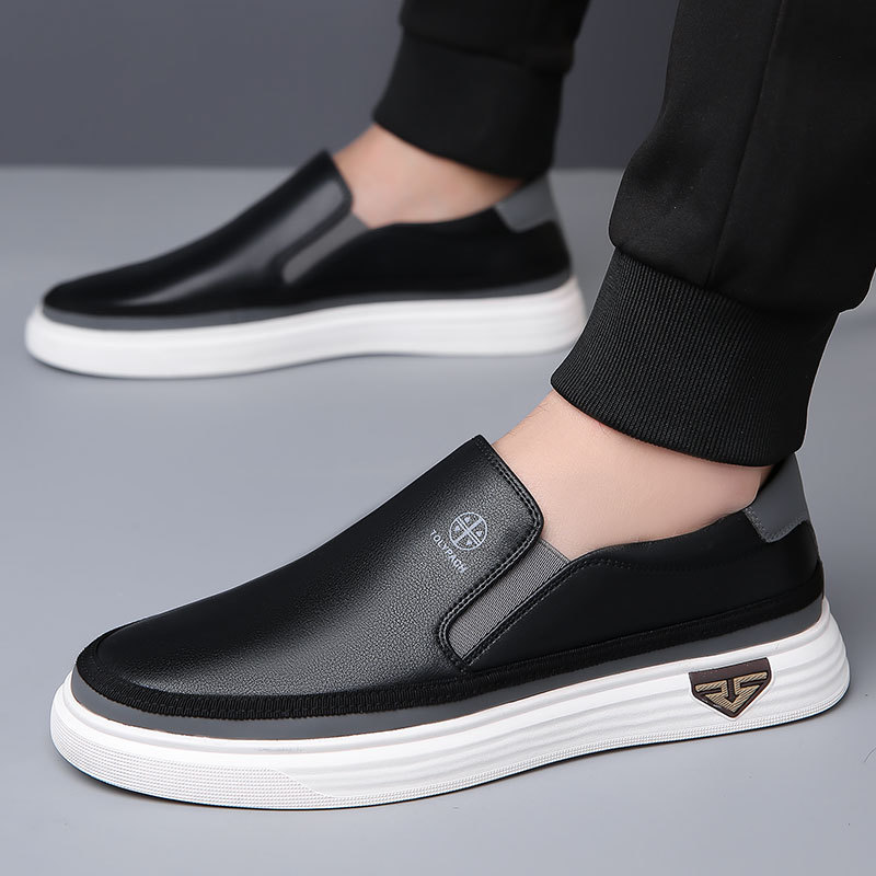 Lazy Slip On Men's Casual Leather Shoes foto 3
