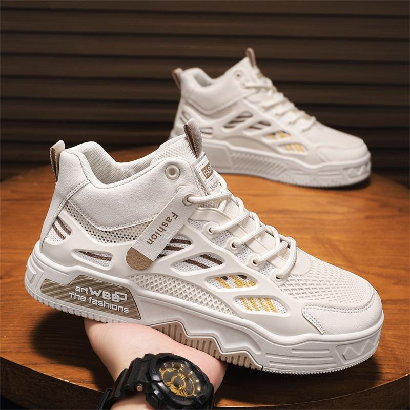 Breathable Mesh Casual High-top Chunky-soled Sneakers foto 2