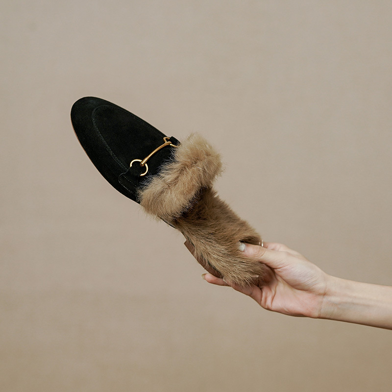Fluffy Sheep And Suede Bunny Slippers foto 3