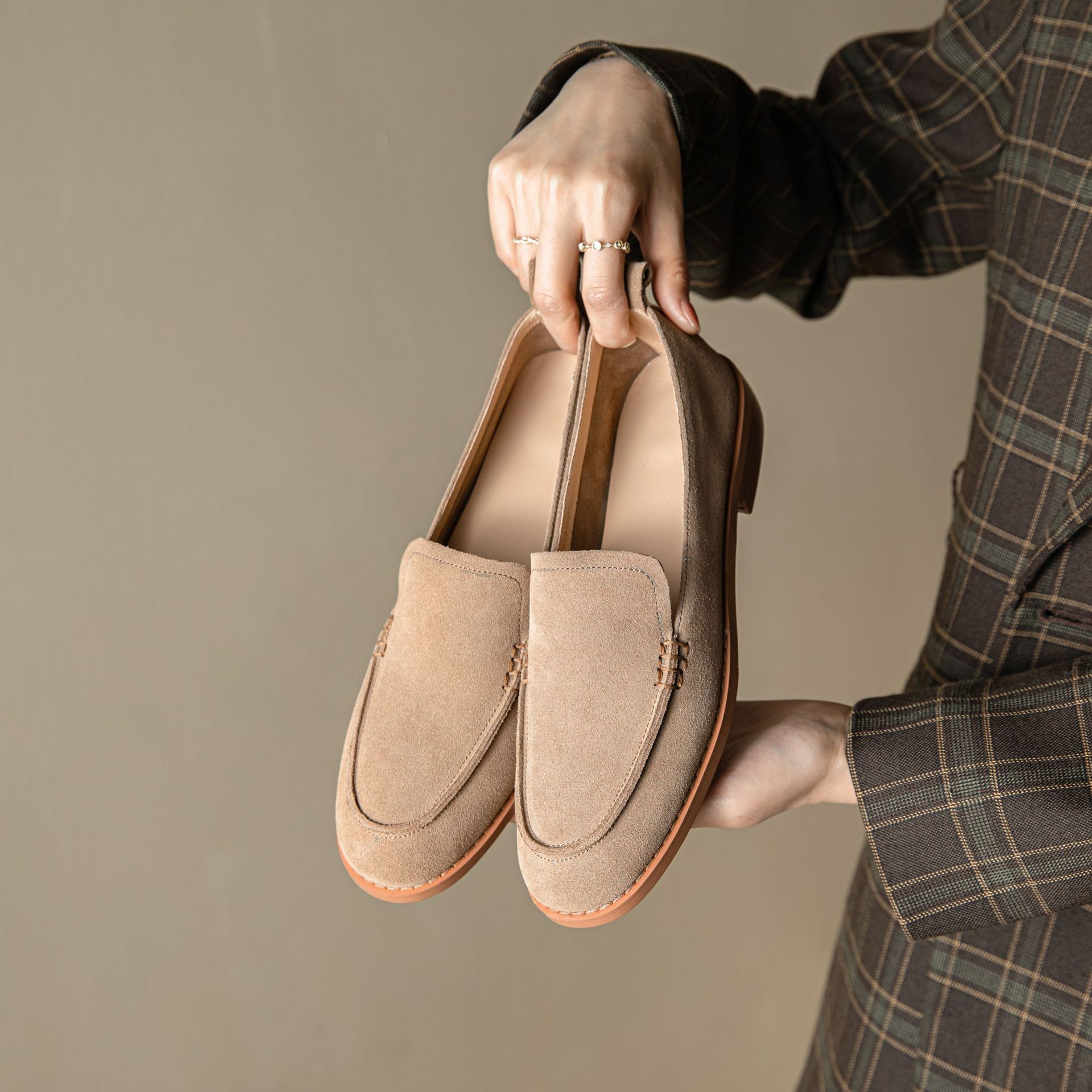 New Autumn Womens Shoes Chunky-heelLowheel Lowop Flats foto 2
