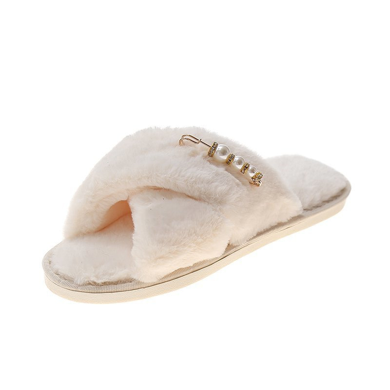 New Cross Cotton Slippers Home Casual Floor Slippers foto 2