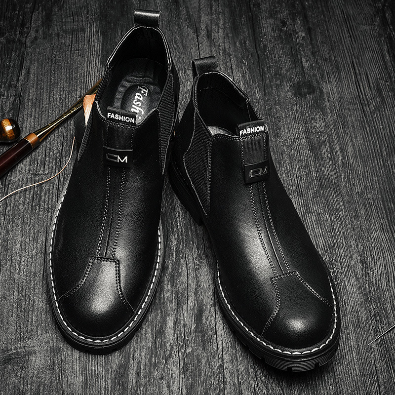 Men's Shoes Business Casual Shoes British Retro Platform foto 5