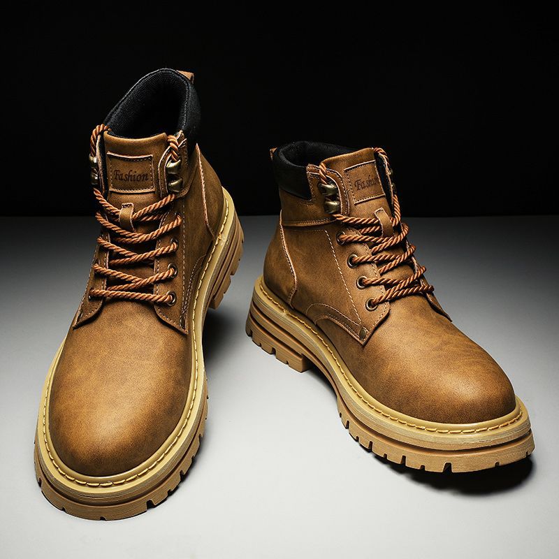 Winter New High Top Wild Platform Casual Leather Shoes foto 3