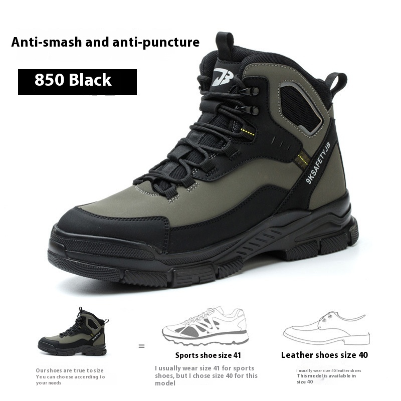 Combat Boots Male High Ankle Safety Shoes foto 2