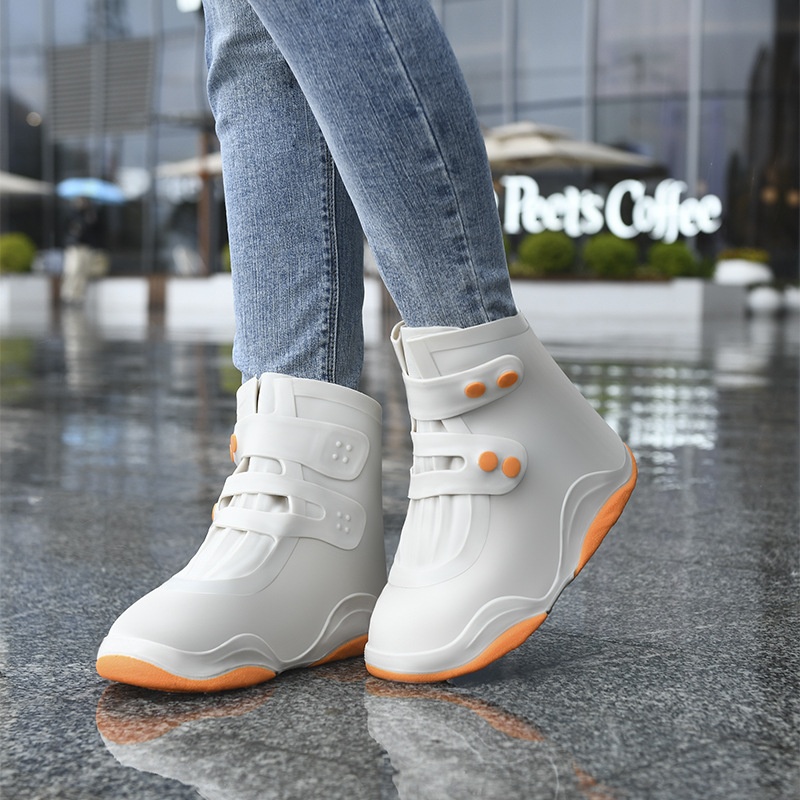 Men's And Women's Waterproof Shoe Cover Silicone Non-slip Wear-resistant foto 5