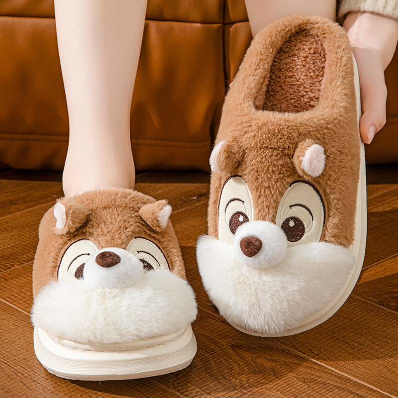Cute Squirrel Home Decor Slippers Home Warm foto 2