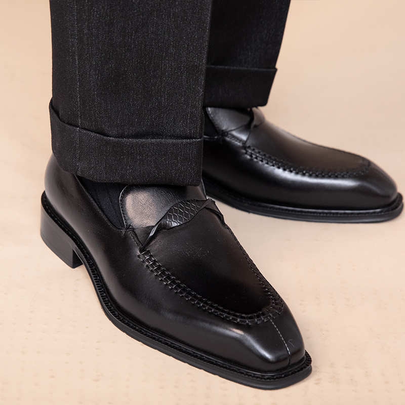 Spring And Autumn Leisure Versatile Leather Shoes For Men foto 4