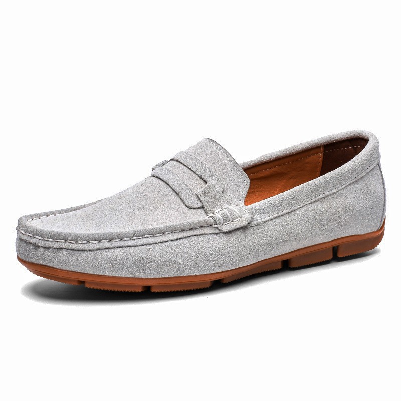 Slip-on Gommino Male Authentic Leather British Style Lazy Soft Sole Shoes foto 2