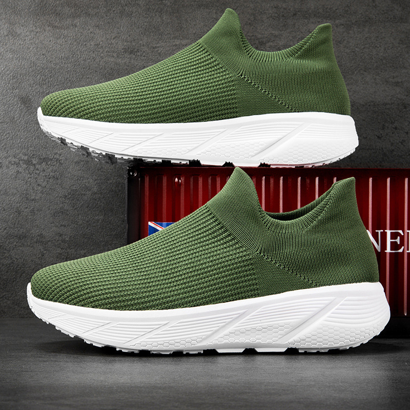 Lazy Fashion Slip-on Casual Shoes Socks foto 5