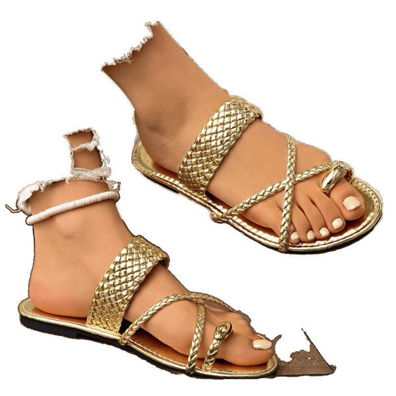 Fashionable Flat-soled Beach Sandals For Women