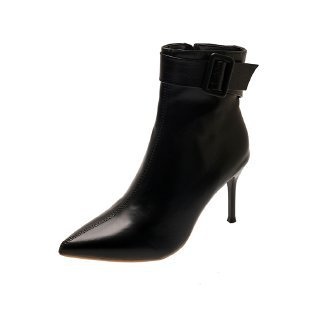 Womens Pointed-toe Stiletto Short Booties foto 4