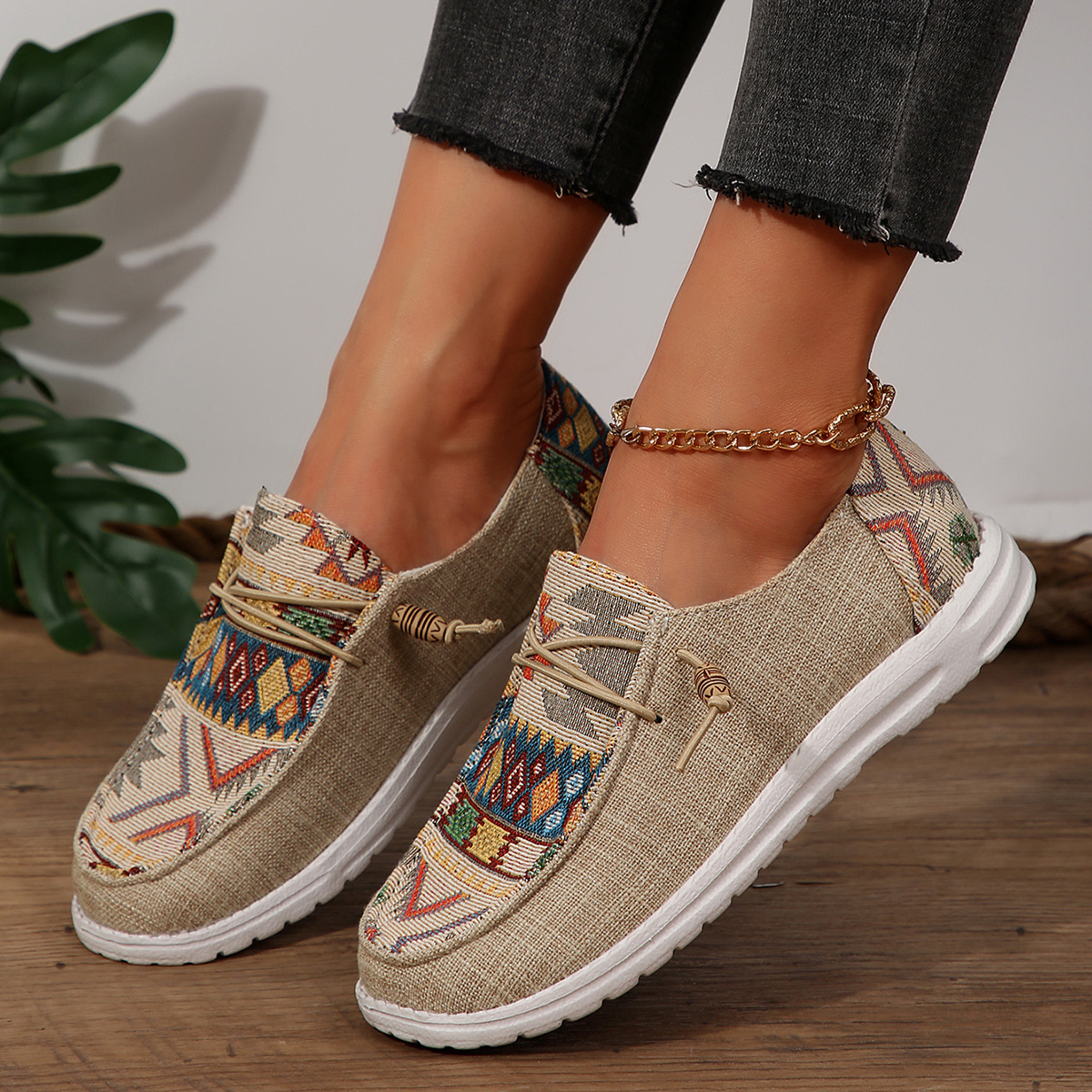 Slip-on Casual Pumps Soft Bottom Old Beijing Cloth Shoes foto 2