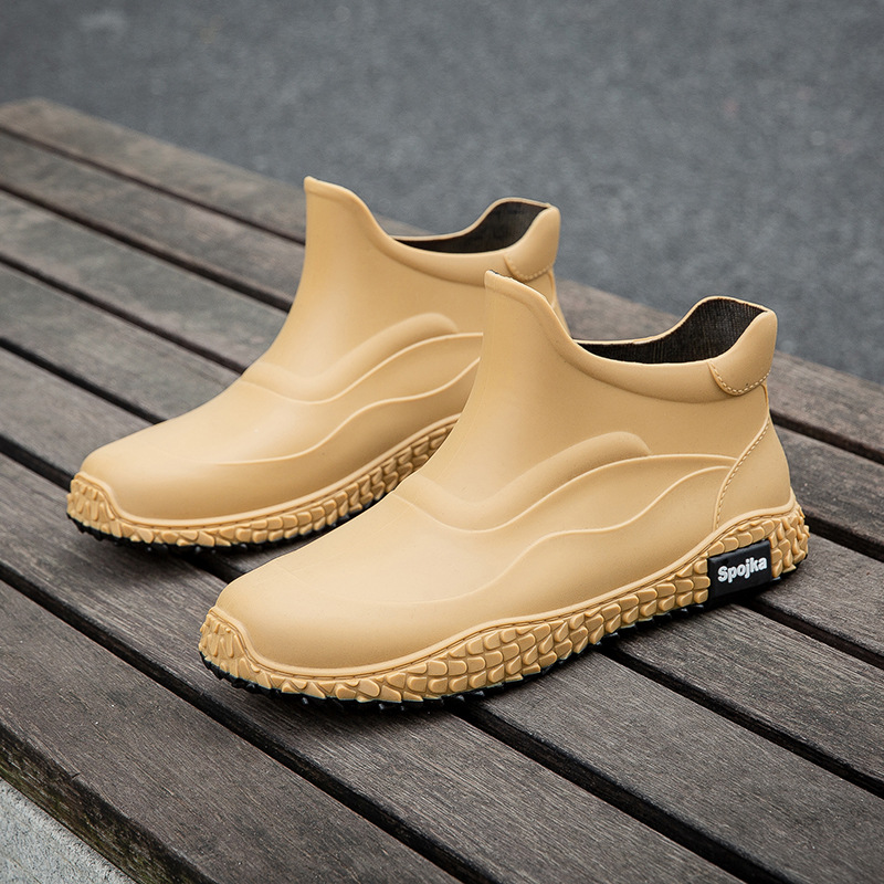 Fashion Korean Style Internet Celebrity Leisure Slip On Rubber Shoes foto 2
