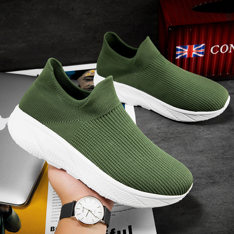 Lazy Fashion Slip-on Casual Shoes Socks foto 2