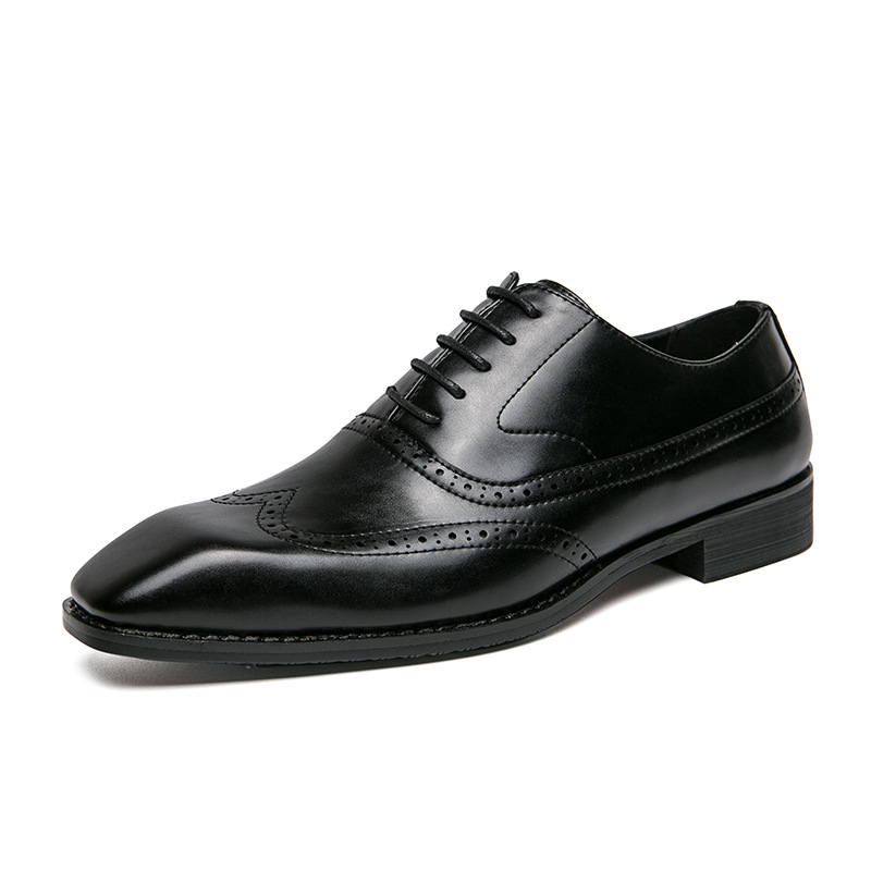 Summer New Mens Stylish Formalbusiness-casual Leather Shoes foto 2