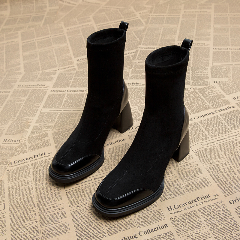 Genuine Leather Skinny Women's Short Martin Boots foto 2