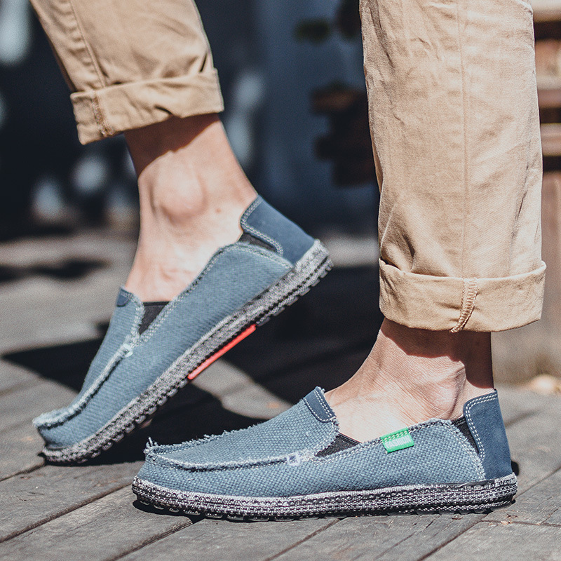 Slip-on Old Beijing Cloth Male Retro Lazy Trendy Casual Shoes foto 4