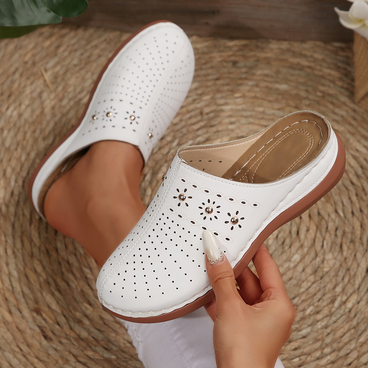 Women's Toe Covered Platform Slippers foto 3