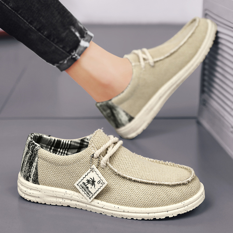 Men's Simple All-match Casual Canvas Sneakers foto 3