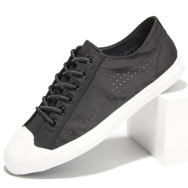 Summer New Men's Slip-on Breathable Canvas Shoes Soft Comfortable Low-top Board Shoes