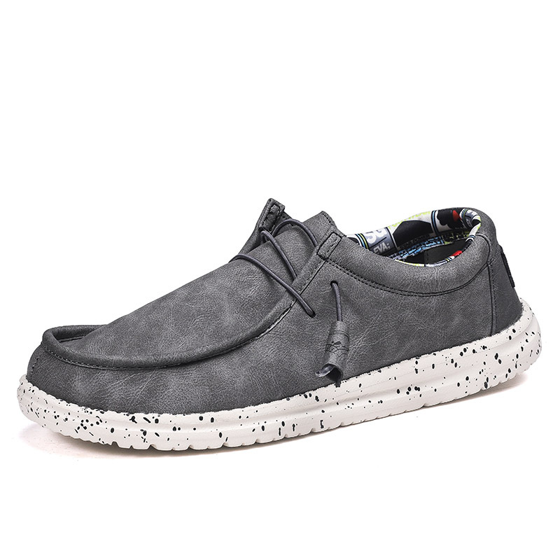 Leather Pedal Driving Leisure Lazy Men's Shoes foto 2