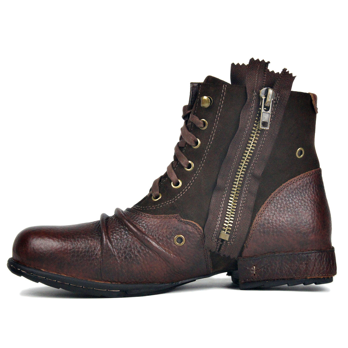 High Tops Men's Boots Leather Plus Size foto 5