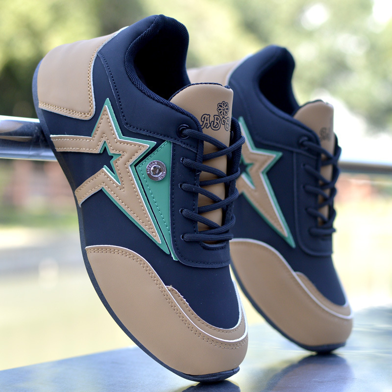 Men's Shoes New Leather Waterproof Sneakers foto 3