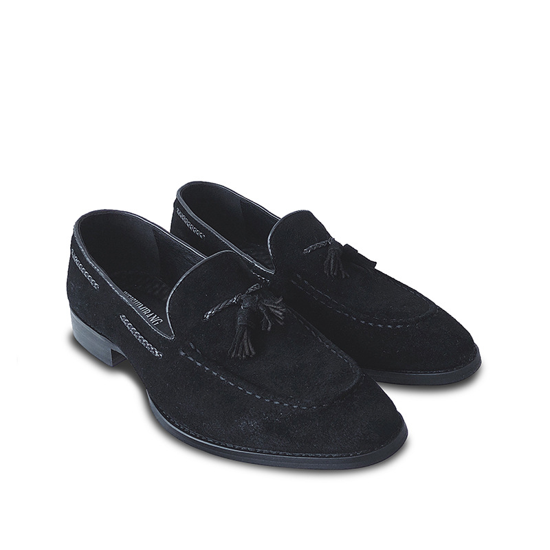 Summer Slip-on Men's British Matte Leather Vintage Leather Shoes Breathable Casual foto 3